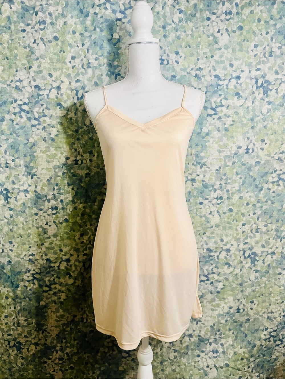 Cabernet Nude Beige Slip Dress S